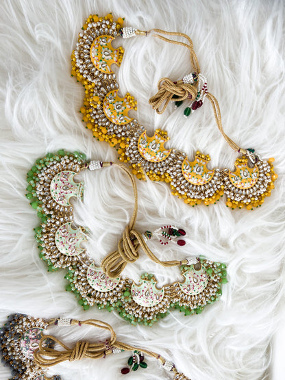 Meenakari necklace (earrings missing)