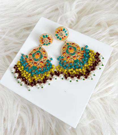 Meenakari earrings