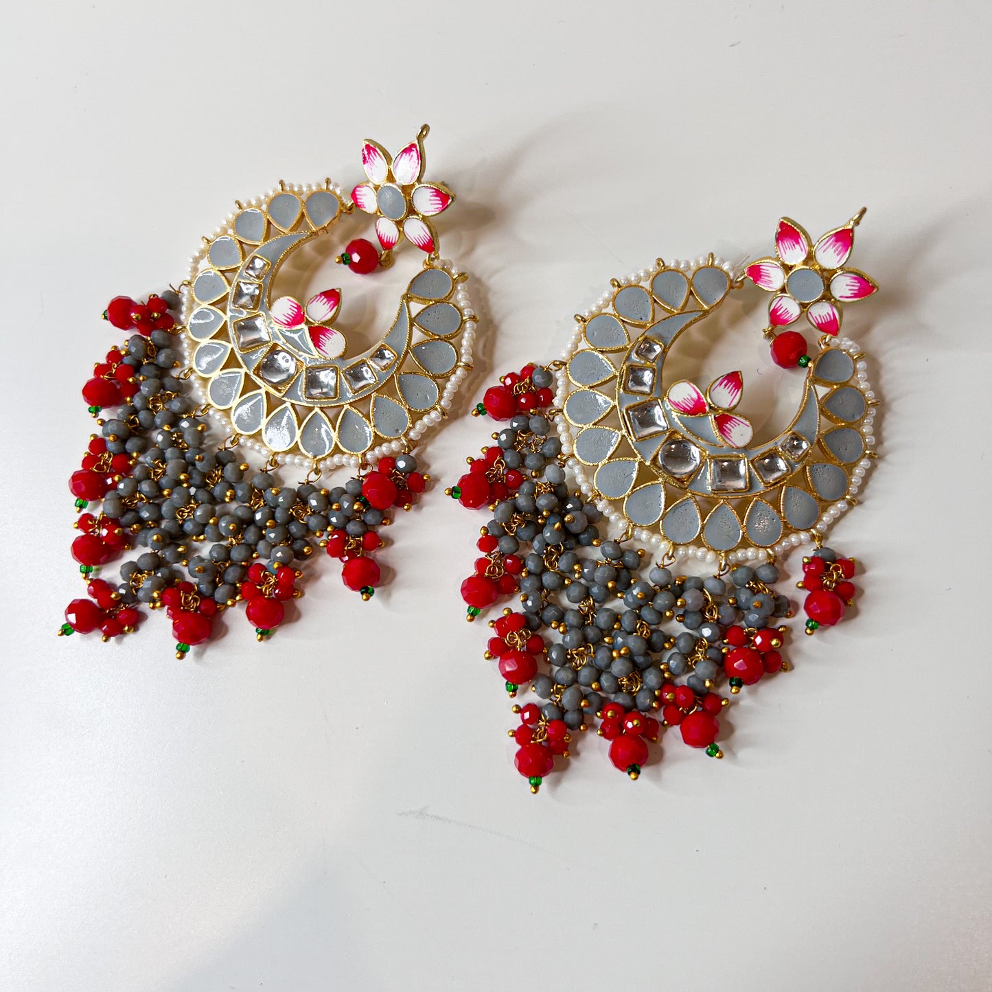 Meenakari earrings