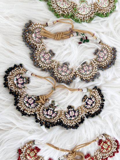 Meenakari necklace (earrings missing)