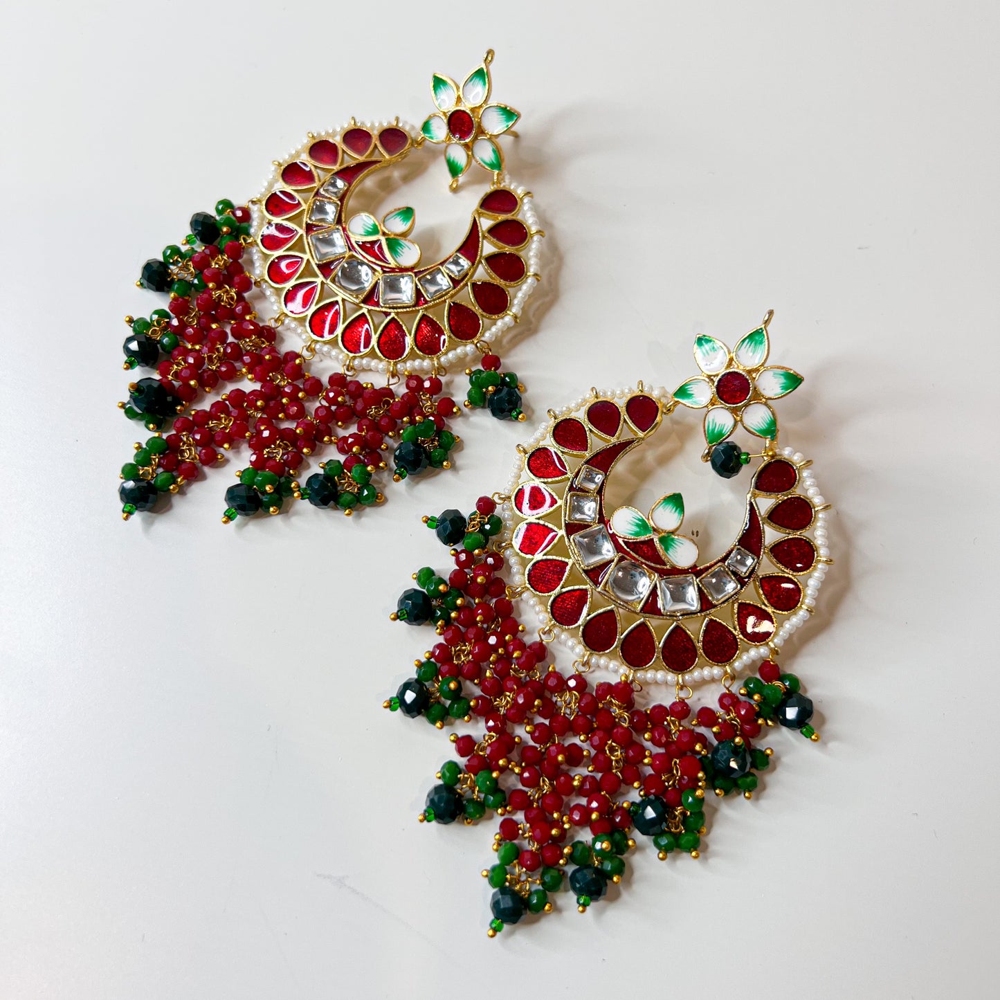 Meenakari earrings