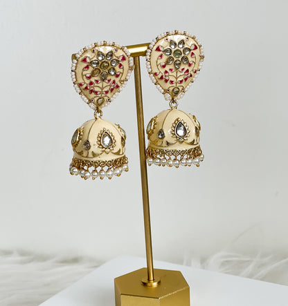 Meenakari earrings