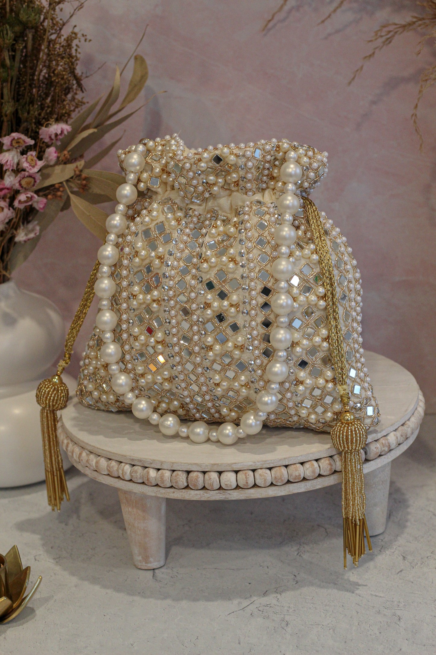 EMBELLISHED POUCH - 1113