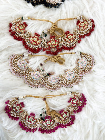 Meenakari necklace (earrings missing)