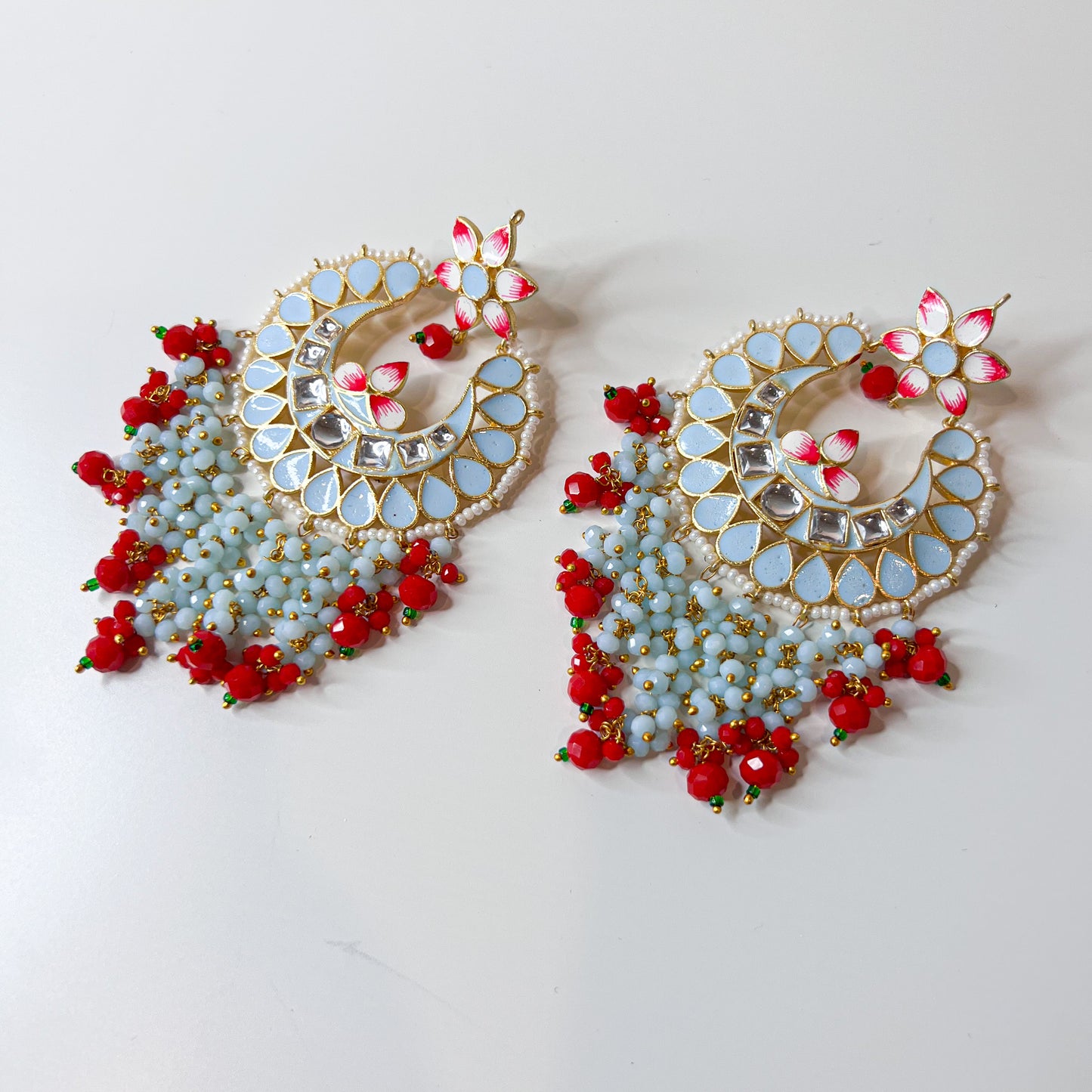 Meenakari earrings